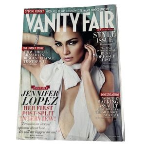 JENNIFER LOPEZ 2011 VANITY FAIR MAGAZINE NO SHIPPING LABLE NUMBER 613